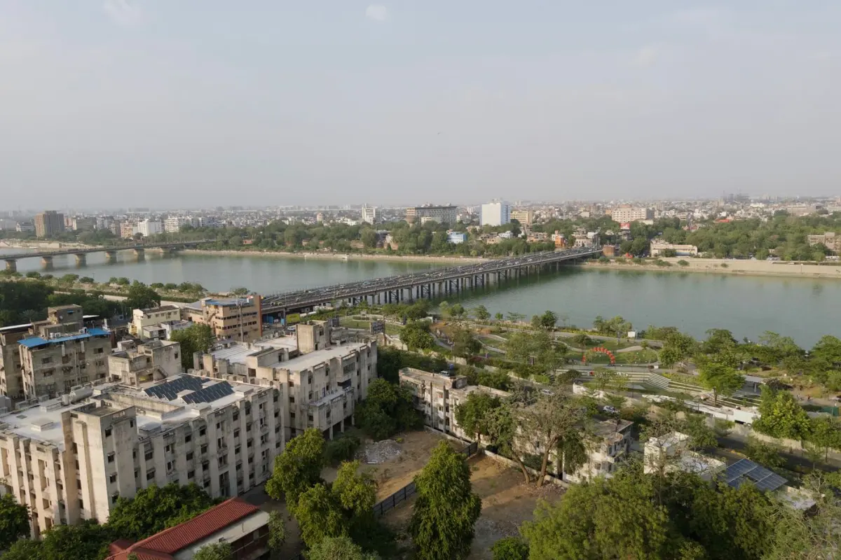 Sabarmati river in Ahmedabad