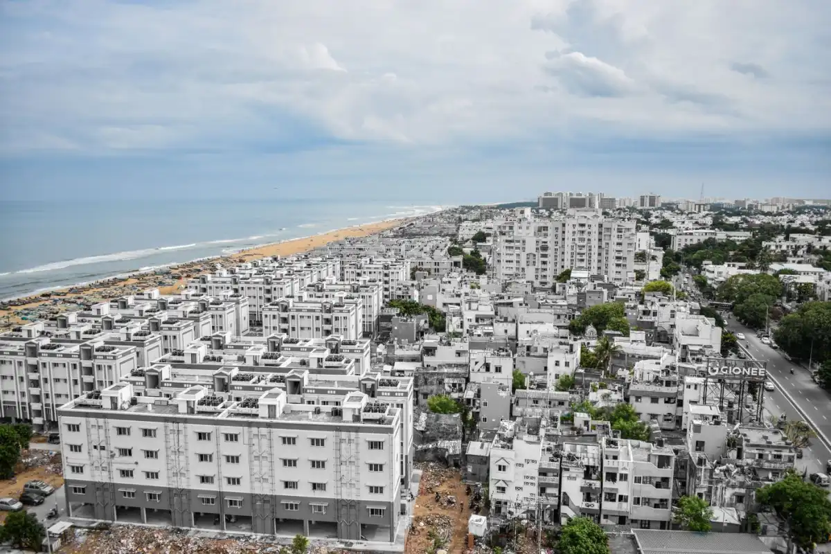 Chennai city near Marina Beach