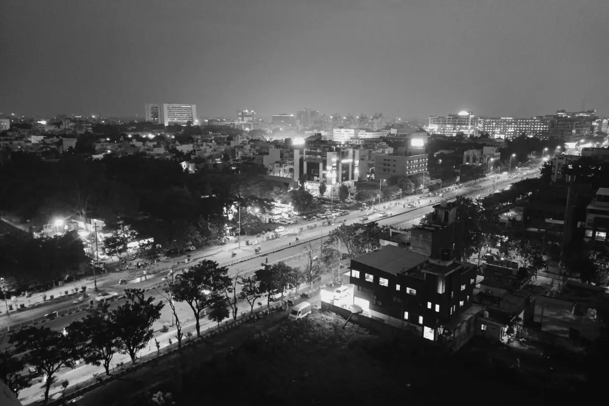 Indore city at night