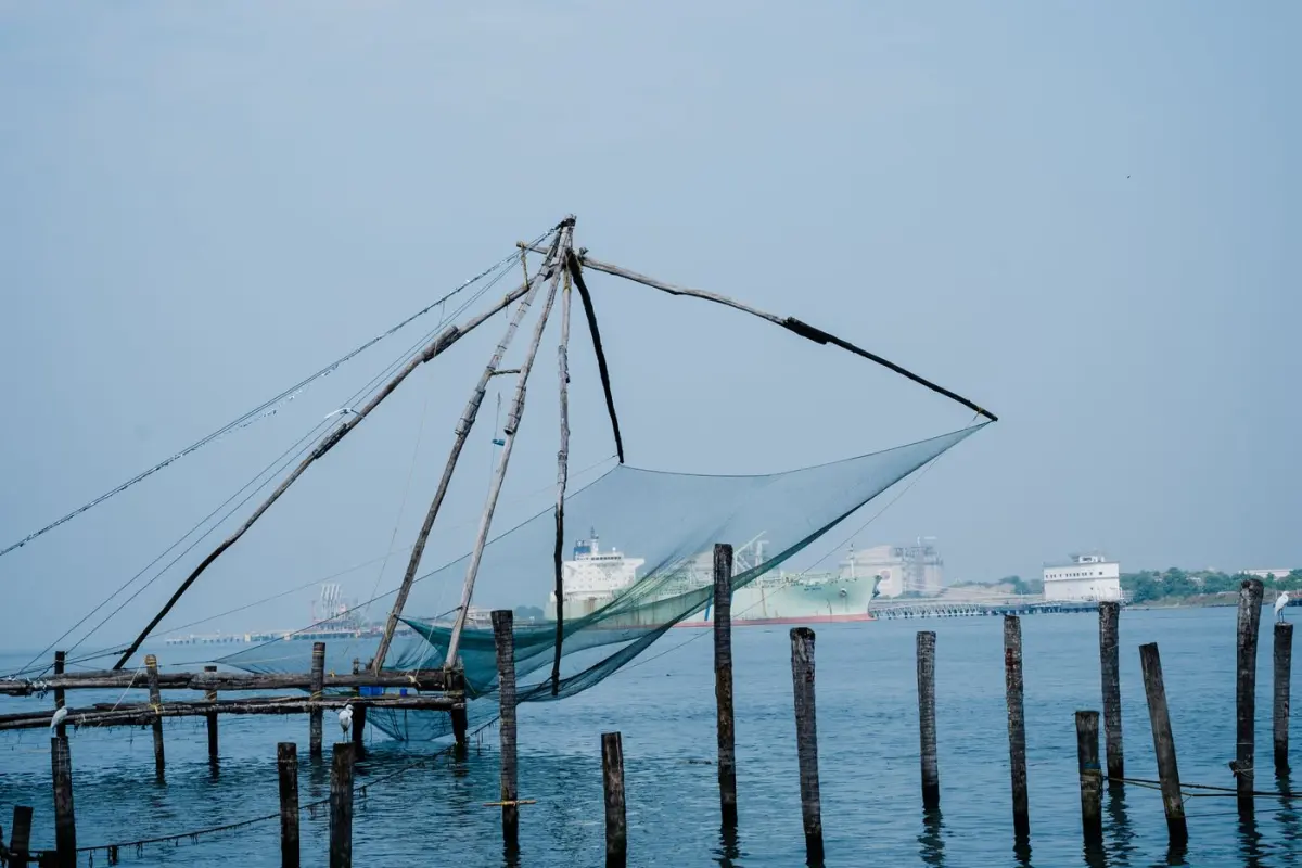 Chinese fishing nets in Fort Kochi