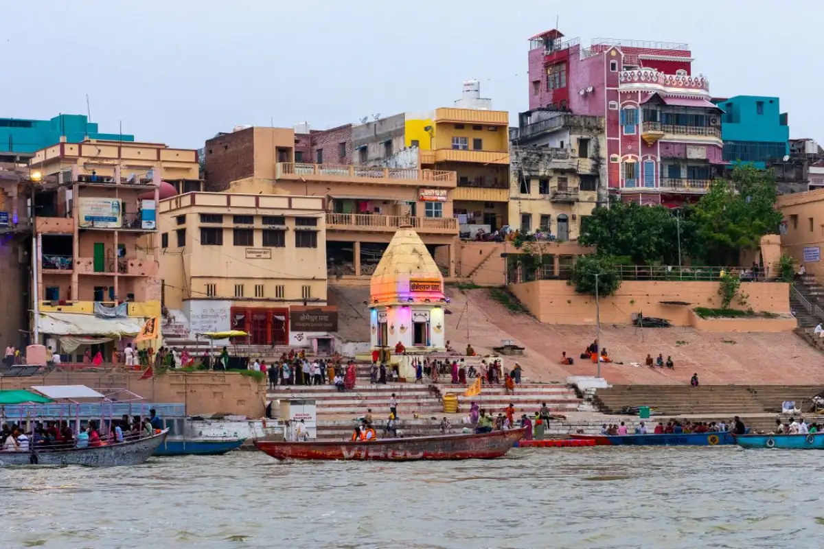 Ghats on the Ganga in Varanasi